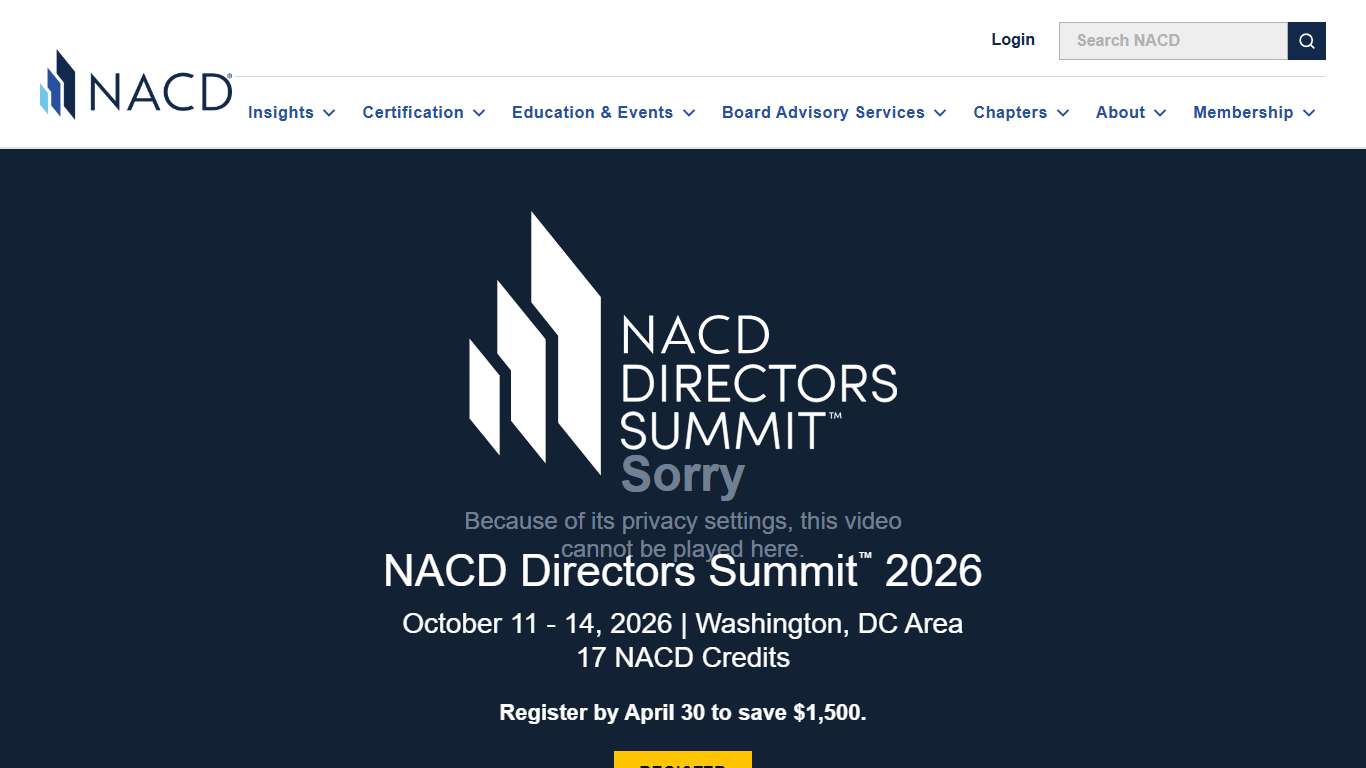 NACD Directors Summit 2026
