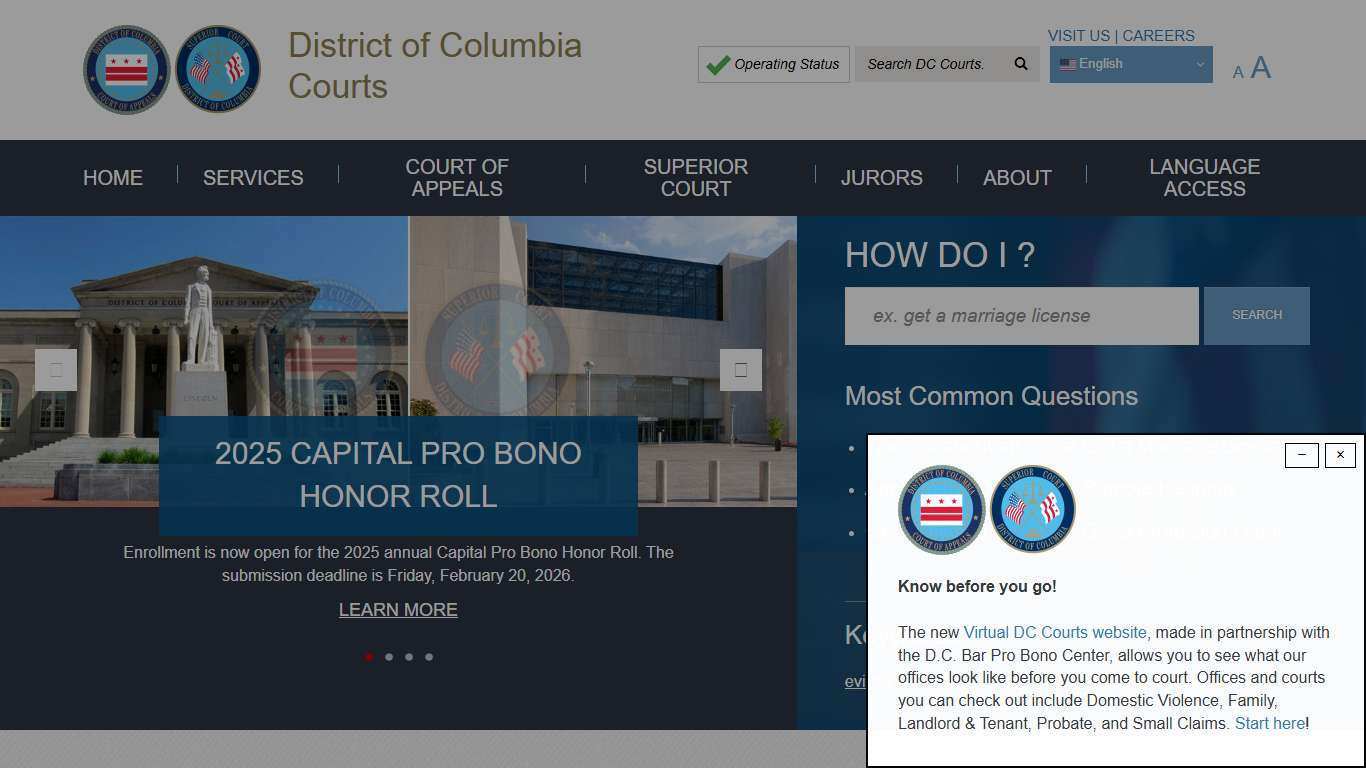 DC Courts Homepage | District of Columbia Courts